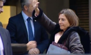 Carme Forcadell á súa chegada á Audiencia Nacional